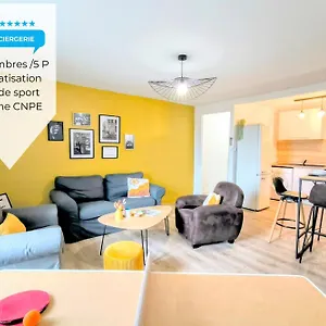  Appartement Chez Lulu - 5 Lits- Proche Cnpe - Gare